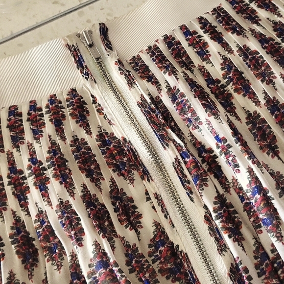 Madewell RARE Pleated Diamond Floral Midi Skirt - Picture 5 of 7